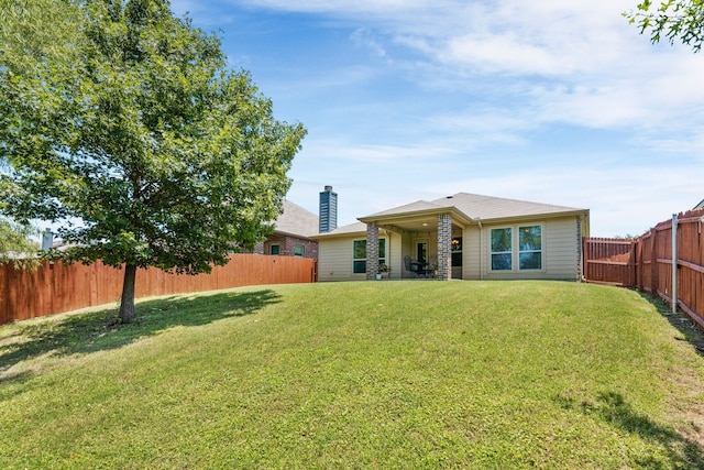 1104 Cheyenne Dr, Aubrey, TX 76227 - back of property featuring a fenced backyard