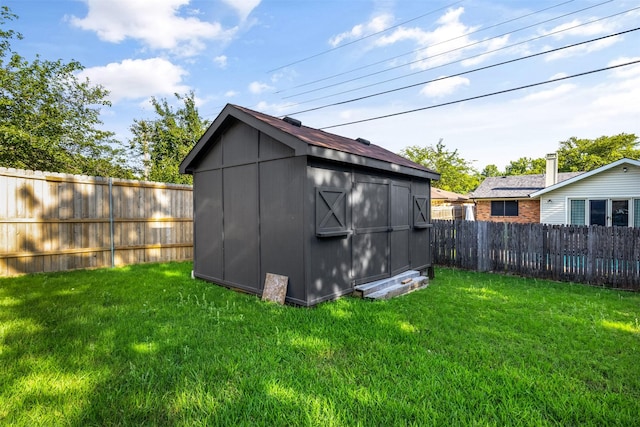 2304 Spanish Trl, Irving, TX 75060 - view of shed featuring a fenced backyard