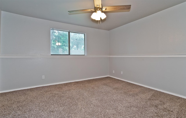 4300 Hidden Creek Dr, Arlington, TX 76016 - carpeted empty room featuring ceiling fan and baseboards