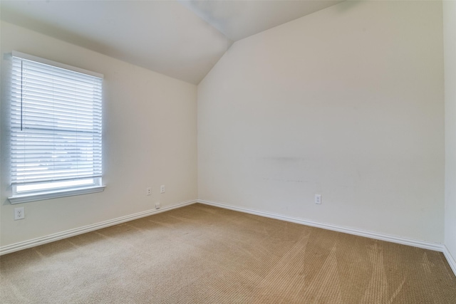 1304 Meridian Dr, Forney, TX 75126 - carpeted spare room with vaulted ceiling and baseboards