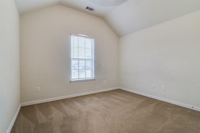1304 Meridian Dr, Forney, TX 75126 - unfurnished room featuring carpet flooring and vaulted ceiling