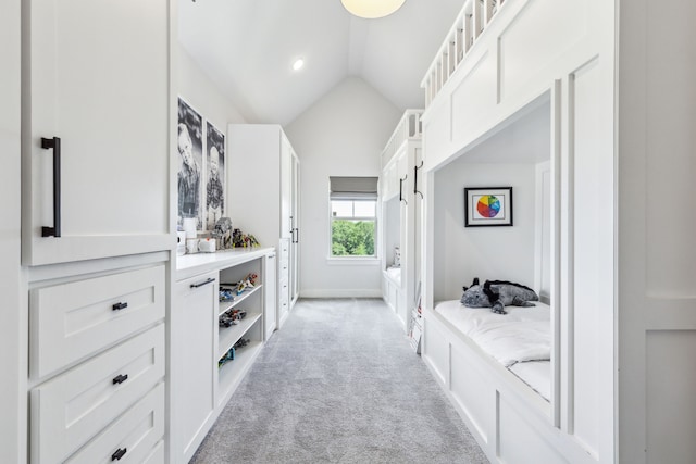4705 Clydesdale Dr, Flower Mound, TX 75028 - spacious closet featuring light colored carpet and lofted ceiling