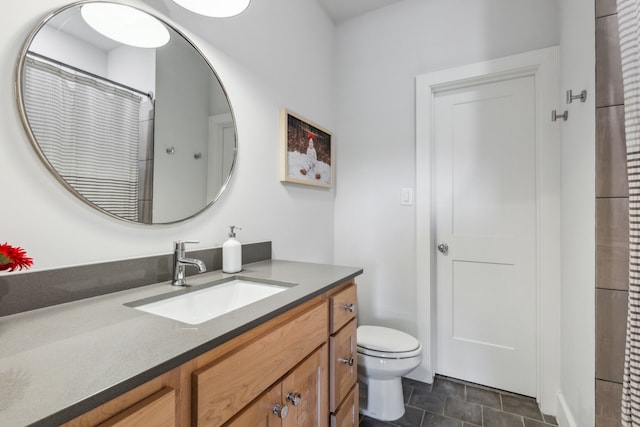 4705 Clydesdale Dr, Flower Mound, TX 75028 - bathroom featuring vanity and stone finish flooring
