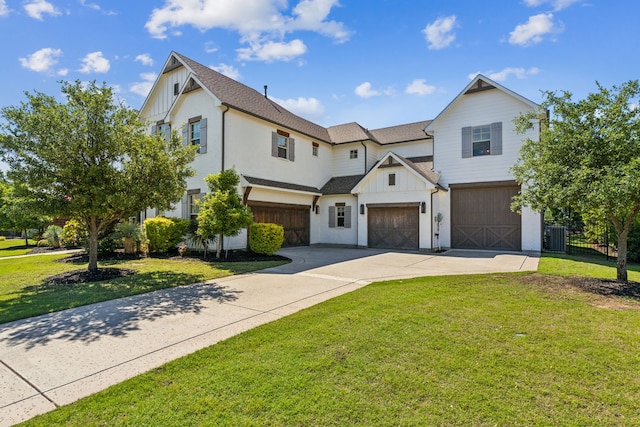 4705 Clydesdale Dr, Flower Mound, TX 75028 - modern farmhouse featuring a garage, board and batten siding, driveway, and roof with shingles