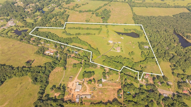4555 Farm Rd Unit 1402, Mount Pleasant, TX 75455 - overview of rural landscape with property boundaries highlighted