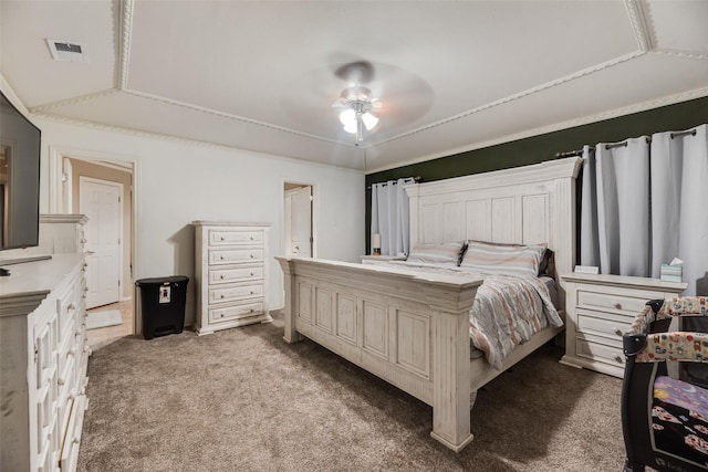 3302 Oxford Dr, Rowlett, TX 75088 - bedroom with carpet and a ceiling fan