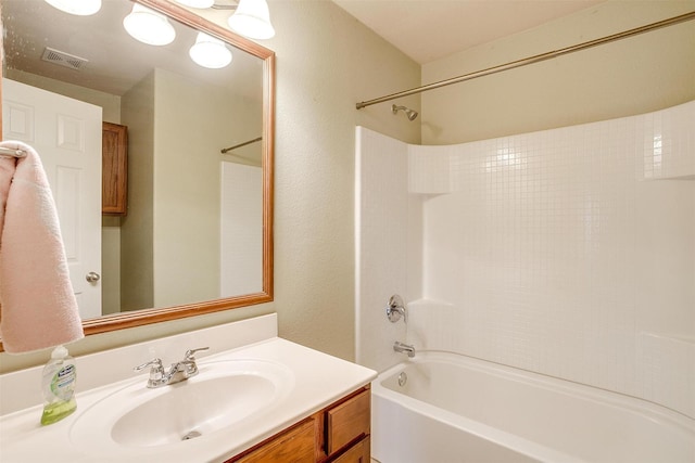 1347 Hillside Dr, Burleson, TX 76028 - full bathroom featuring shower / washtub combination and vanity