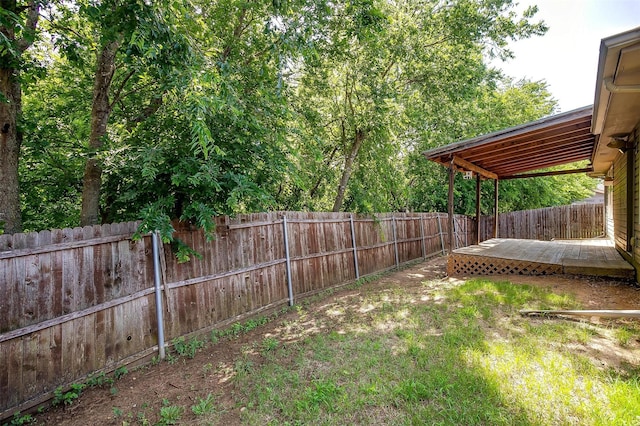 1347 Hillside Dr, Burleson, TX 76028 - fenced backyard featuring a wooden deck