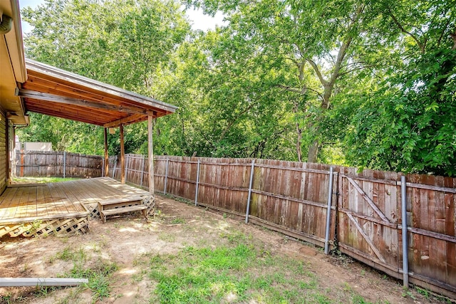 1347 Hillside Dr, Burleson, TX 76028 - fenced backyard with a deck