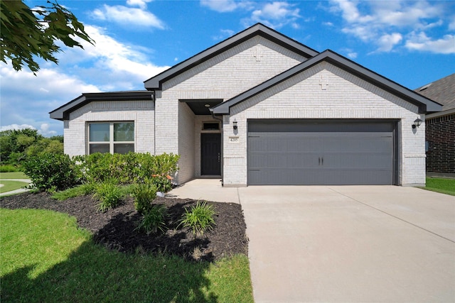 4205 Cordata Dr, Melissa, TX 75454 - ranch-style home with brick siding, a garage, and concrete driveway
