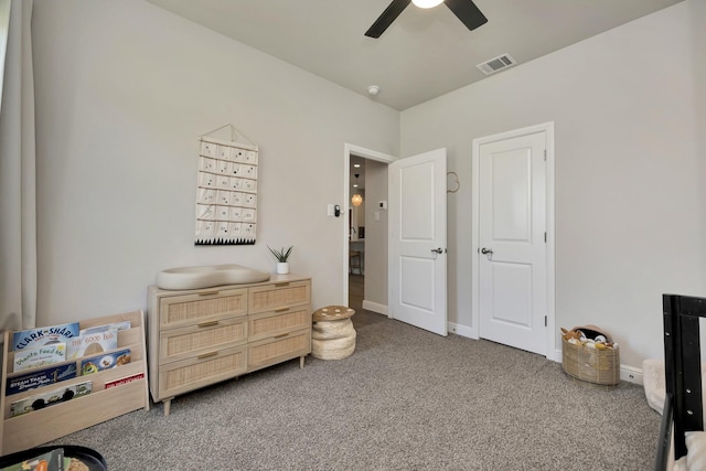 2305 Waggoner Ranch Dr, Weatherford, TX 76087 - carpeted bedroom with ceiling fan and baseboards
