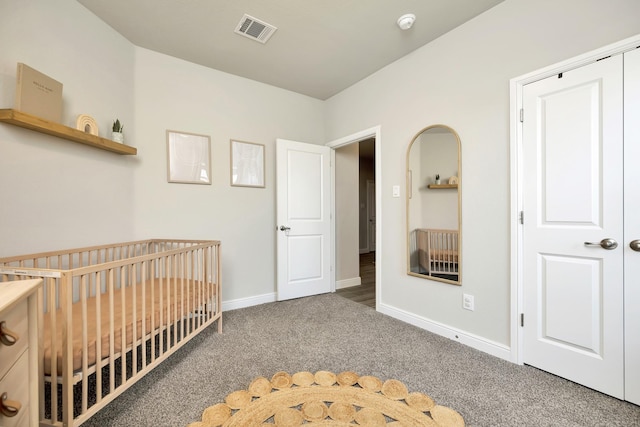 2305 Waggoner Ranch Dr, Weatherford, TX 76087 - bedroom featuring carpet flooring and a crib