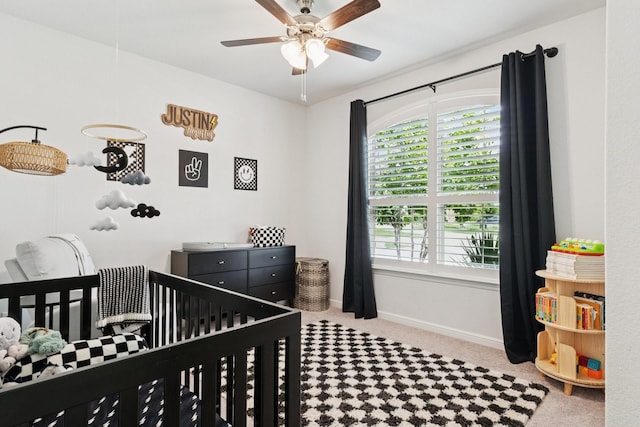 1000 Napier Way, Fort Worth, TX 76247 - carpeted bedroom featuring a nursery area and baseboards