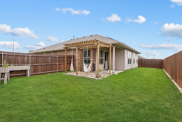 1000 Napier Way, Fort Worth, TX 76247 - back of house with a pergola, a fenced backyard, and a patio
