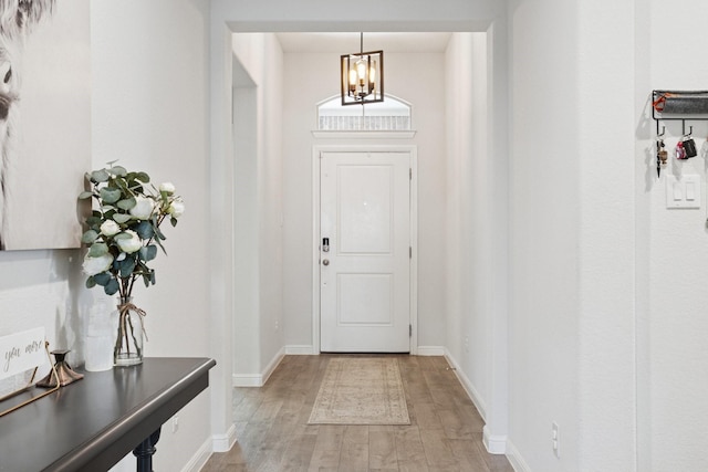 1000 Napier Way, Fort Worth, TX 76247 - foyer entrance featuring a chandelier and light wood-type flooring
