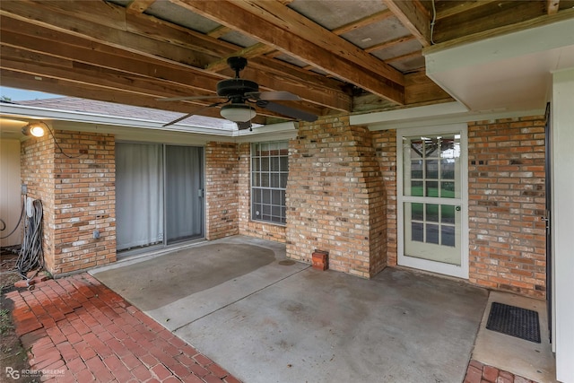 189 India Dr, Shreveport, LA 71115 - view of patio / terrace featuring a ceiling fan