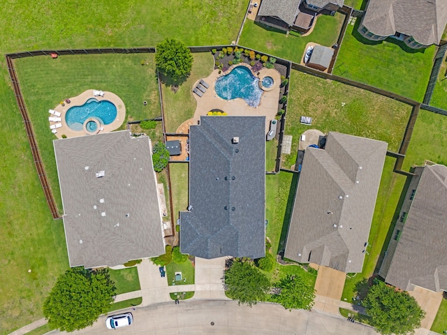 682 Cannon Dr, Fate, TX 75087 - aerial view of a pool area