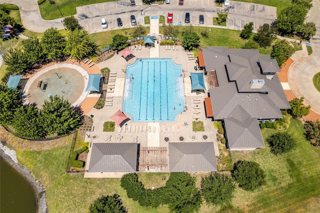 682 Cannon Dr, Fate, TX 75087 - drone / aerial view of a pool area
