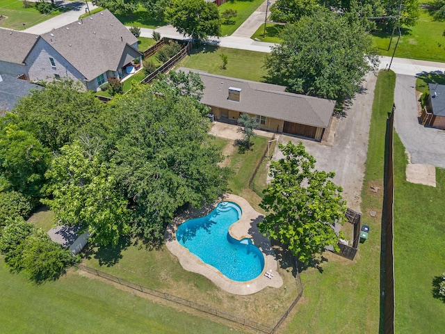 206 S Field St, Prosper, TX 75078 - bird's eye view of a pool
