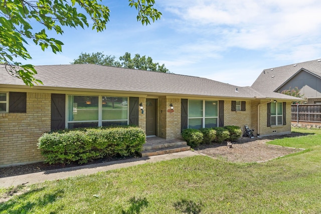206 S Field St, Prosper, TX 75078 - ranch-style home with brick siding and a shingled roof