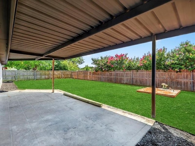 6320 Lavano Dr, Edgecliff Village, TX 76134 - fenced backyard featuring a patio area