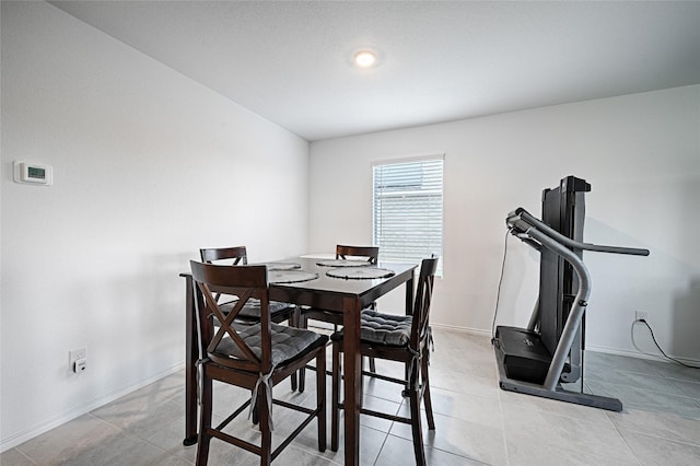 1773 Courage Crk, Crandall, TX 75114 - dining area featuring baseboards and light tile patterned flooring