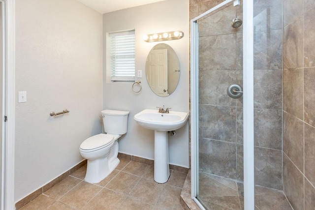 3101 Bonniebrook Dr, Plano, TX 75075 - bathroom with a shower stall and tile patterned flooring