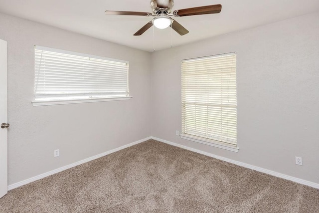 3101 Bonniebrook Dr, Plano, TX 75075 - carpeted spare room featuring a ceiling fan and baseboards