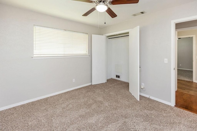 3101 Bonniebrook Dr, Plano, TX 75075 - unfurnished bedroom featuring carpet, a closet, and ceiling fan