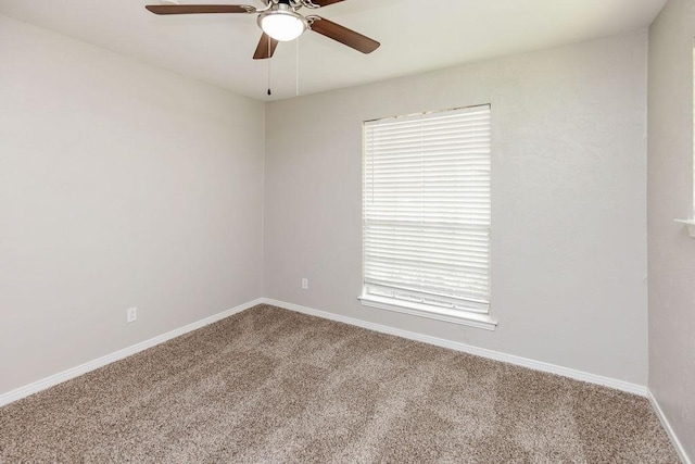 3101 Bonniebrook Dr, Plano, TX 75075 - carpeted spare room featuring ceiling fan and baseboards