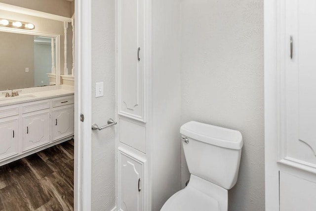3101 Bonniebrook Dr, Plano, TX 75075 - bathroom featuring vanity and wood finished floors