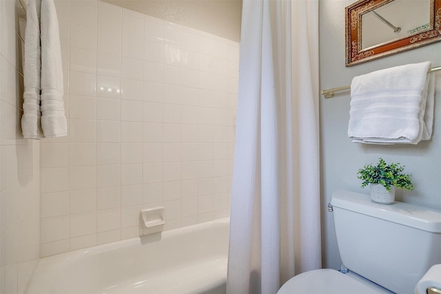 133 Sunny Meadows Dr, Burleson, TX 76028 - bathroom featuring toilet and shower / tub combo