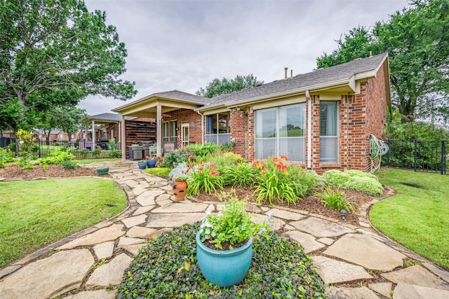 1506 Pine Hills Ln, Corinth, TX 76210 - rear view of house featuring brick siding
