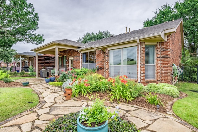 1506 Pine Hills Ln, Corinth, TX 76210 - view of front of house with brick siding