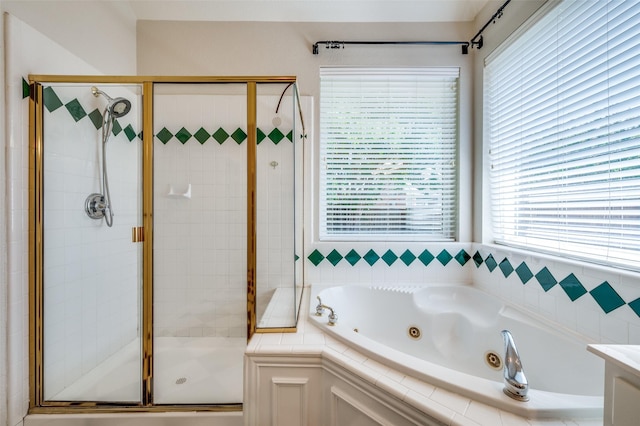 6001 Autumn Way, Mckinney, TX 75072 - full bath with a whirlpool tub and a stall shower