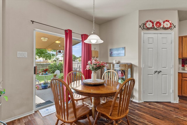 118 Independence Trl, Forney, TX 75126 - dining room featuring dark wood-type flooring and baseboards