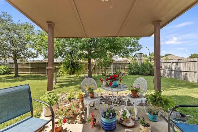 118 Independence Trl, Forney, TX 75126 - fenced backyard featuring a patio area
