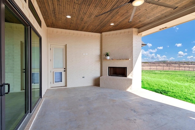 12965 Torello Ct, Godley, TX 76044 - view of patio featuring ceiling fan