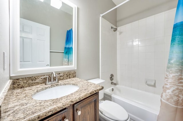 114 Stonecreek Dr, Irving, TX 75063 - bathroom featuring shower / bath combo with shower curtain and vanity