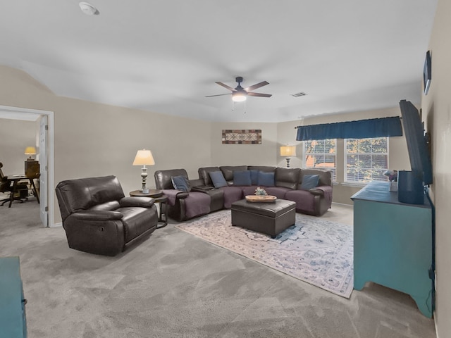 8600 La Quinta Ln, Mckinney, TX 75070 - living room with carpet flooring and a ceiling fan