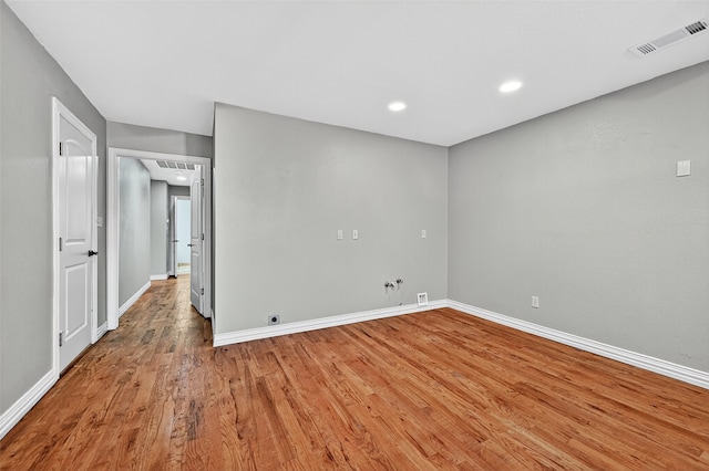 109 Lauren Ln, Pottsboro, TX 75076 - spare room with light wood-style floors and recessed lighting