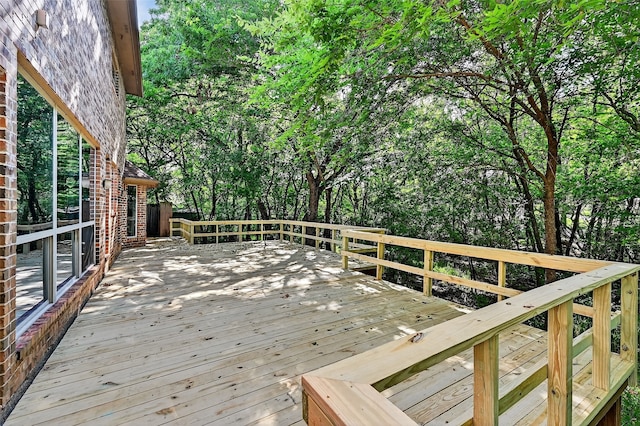109 Lauren Ln, Pottsboro, TX 75076 - view of wooden deck
