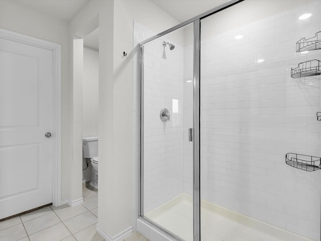 3100 Singleton Rd, Forney, TX 75126 - bathroom with tile patterned flooring and a stall shower
