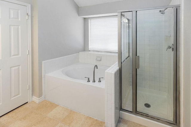 5006 Baton Rouge Blvd, Frisco, TX 75035 - bathroom featuring a shower stall and a bath