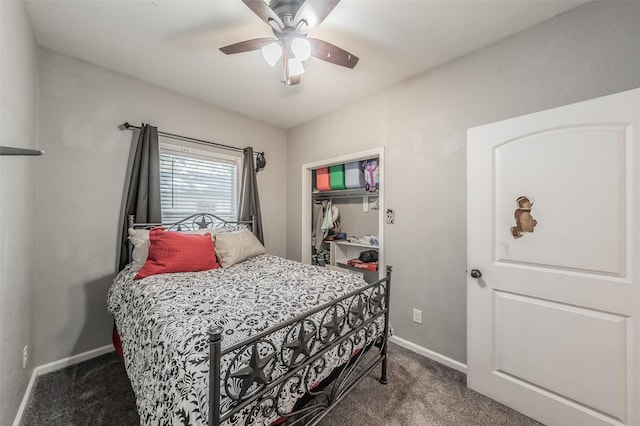 1020 Water St, Waxahachie, TX 75165 - carpeted bedroom featuring baseboards and ceiling fan