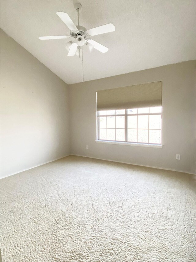 8400 Hickory St Unit 2902, Frisco, TX 75034 - carpeted empty room with vaulted ceiling and a ceiling fan