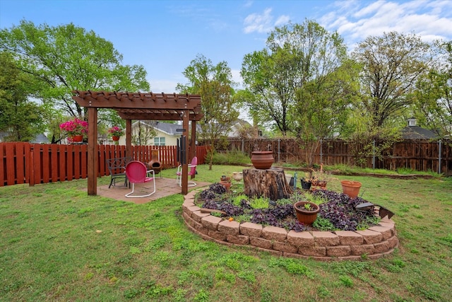 1121 W 3rd Ave, Corsicana, TX 75110 - fenced backyard with a pergola and a patio