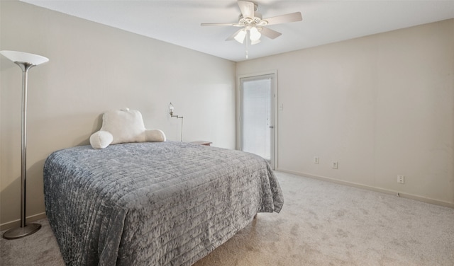 9999 Boat Club Rd Unit 107, Fort Worth, TX 76179 - carpeted bedroom with baseboards and ceiling fan