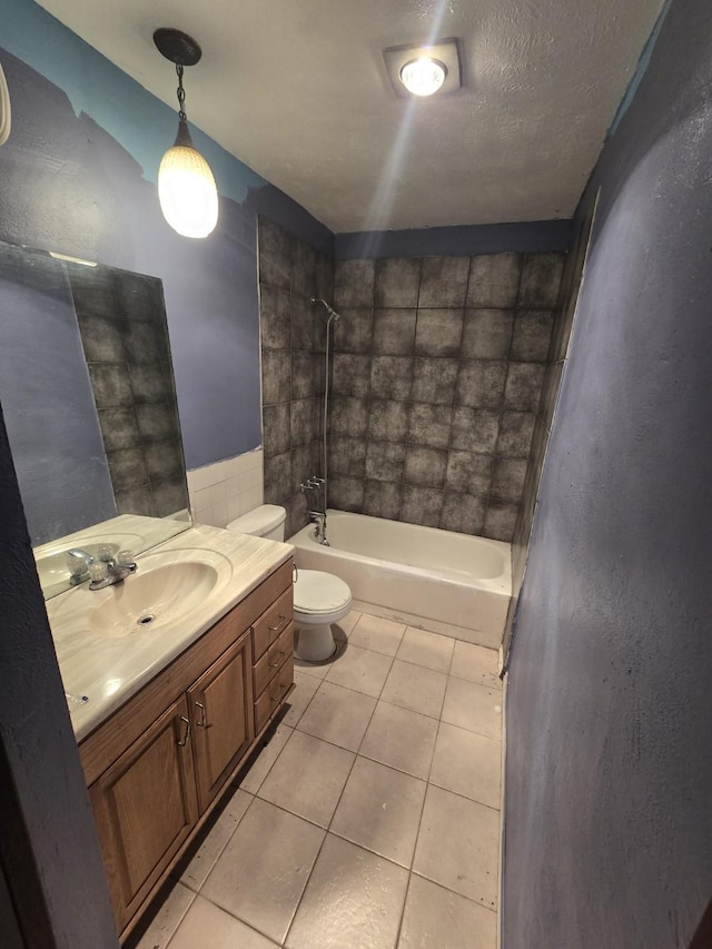3706 Greenhill Ln, Grand Prairie, TX 75052 - full bathroom featuring tile patterned floors, vanity, and shower / bathtub combination
