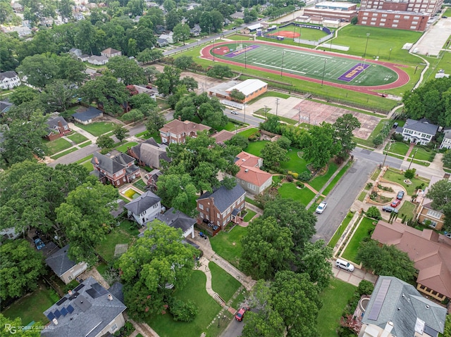 539 Atkins Ave, Shreveport, LA 71104 - aerial overview of property's location with nearby suburban area